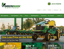 Tablet Screenshot of greenmarkequipment.com